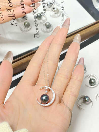 Olevo seawater Tahitian pearl necklace 9-10mm 2025 new holiday gift for your girlfriend to give your girlfriend a sense of luxury Xingyue 9-10mm