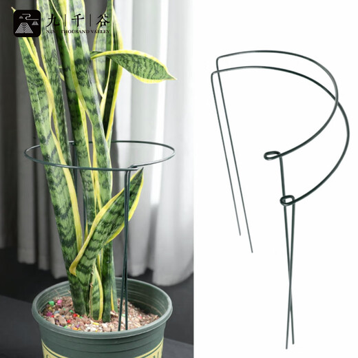 Jiuqiangu plant support frame support bracket gardening flower stand balcony climbing vine leaf guard semicircle 35*70CM 2 pairs set 8373