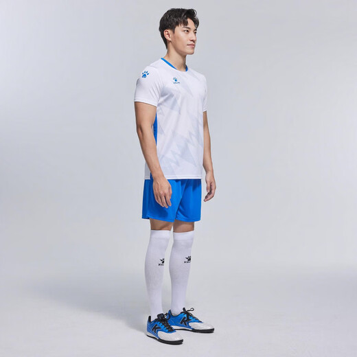 卡尔美（KELME） 可团购印制 专业训练比赛足球服 男女同款 套装(白色+彩蓝色) S
