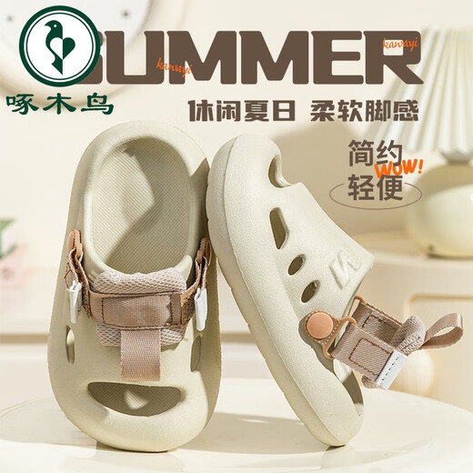 Padeñadores de carpintería de zapatillas para niños Niñas 2025 Nuevo verano al aire libre Sandalias de zapatos de agujeros para bebés Baby Hole Eva Pink 24