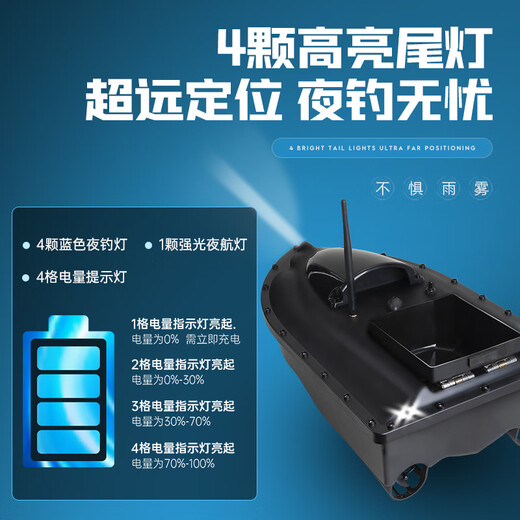 Anführer, um ein Nistboot-Fernbedienungs-Kontrollboot GPS High-Power-Haken und Köder Net Boat Fishing und Fischereiwerkzeug B [GPS+Automatische Rückkehr] Hochleistungs-Single-Lagerhaus zu machen