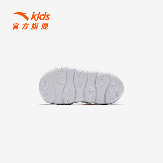 ANTA Children's Sandals Baby Shoes 2025 Summer New Velcro Toe Anti-collision Soft Elastic Beach Shoes Women Pink/ANTA White/Danube Blue-2 20