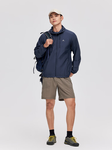 Pathfinder Summer Fishing Sun Protection Clothing Outdoor Men's Sun Protection Clothing Mountaineering Skin Clothing Ice Feel Breathable Anti-UV Men's Style - Mist Blue 2XL