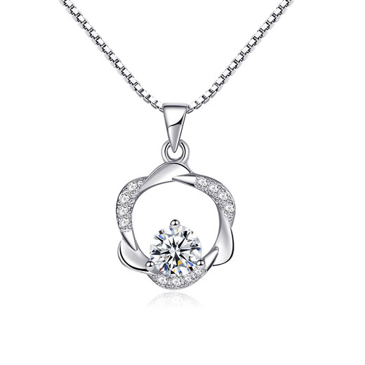 PT950 platinum pendant women's platinum necklace single pendant without chain 18 clavicle chain alone pendant for wife light luxury style 1.