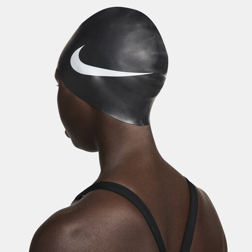 Nike hook fashion swimming cap swimming NIKE SWIM DN3898 010 black/white 1SIZE