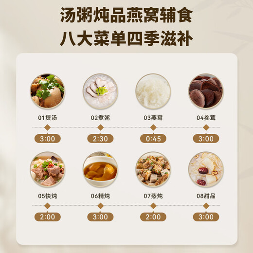 Tianji electric stew pot, water-proof stew pot, electric stew pot, soup pot, stew soup pot, porridge pot, bird's nest stew pot, steam up and down, stew stainless steel water-proof stew pot GSD-257GD 2.5L