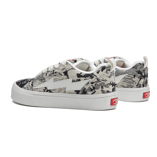
LIGHTNING X STORM Picasso paintings co-branded lightning men and women's shoes for revenge storm small fragrant bread shoes heightened couple skateboard shoes LS-699 ink rhyme black 39