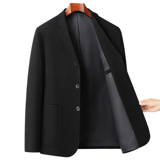 Jinlilai Business Casual Wollanzug Männer Frühling neuer Stil Männer koreanischer Stil Slim Dads Modebereich Western Jacke Trend Flaggschiff Offizielles Grau M 170/100-120jin [Jin gleich 0,5 kg]