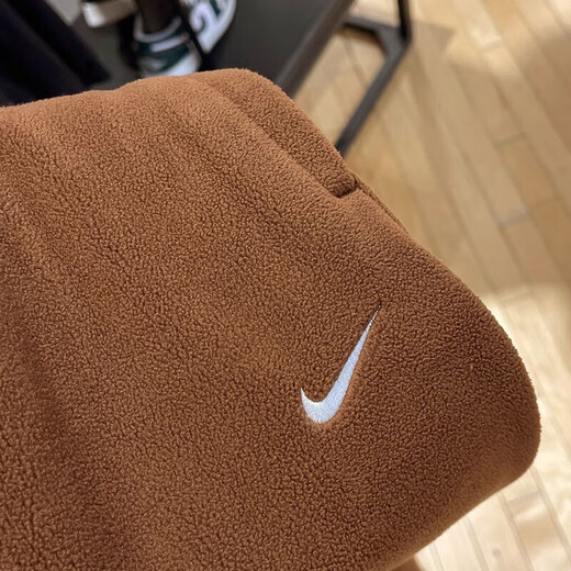 Nike (Nike) Hosen für die Frühlings- und Herbstsporthosen für Frauen losen Jogginghosen Nahaufnahme warmes Fleece Casual Hosen HQ4877-259 Kakao Brown S