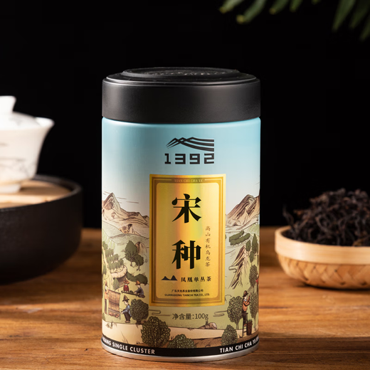 Tianchi 1392 Tee Single-Cluster berühmte Tee-Song-Gardenia-Duft Phoenix Single-Cluster-Tee Special Grade 100g Dosen berühmte Kiefernlied-Garden 1 Dosen