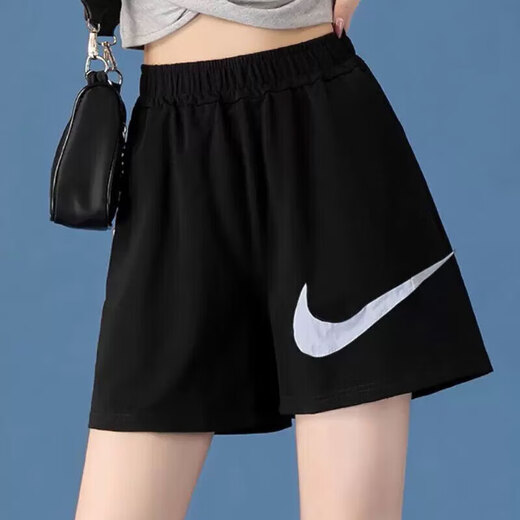 耐克（NIKE）女子夏季运动套装 跑步健身训练服潮流时尚透气梭织快干休闲衣裤 连帽短款夹克外套+短裤/两件套 XL