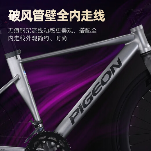 Flying Pigeon (Flying Pigeon) Voll-in-Line-Rennrad für erwachsene Männer und Frauen Doppelscheibenbremse City Pendler Variable Speed Racing Bicycle All-Terrain Racing Curve Lenker-Full-Inner