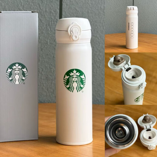 Starbucks Cup Classic Minimalist Style Spotted Glaze Solid Color Retro Ceramic Mark Glass Stainless Steel Insulated Water Cup 500ml Minimalist Style Thermos Stainless Steel Insulated Cup