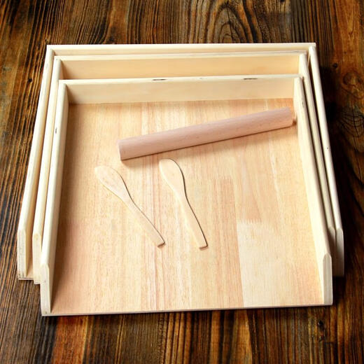 An Junsheng dumpling box dumpling curtain wooden dumpling tray dumpling tray rectangular dumpling tray home small one