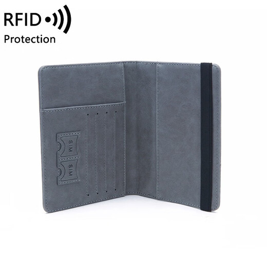 Hvada Passport Clip de voyage Document de rangement Sac de rangement Passeport Protection de protection Antift Air Ticket Clip Study à l'étranger Passeport Passport Passport Sac de rangement [RFID Antift] Black