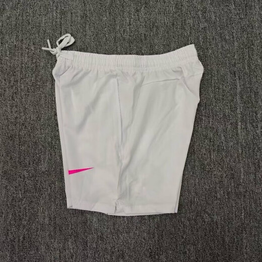 
NBA KIDS-NIKE Sports Summer Men's and Women's Basketball Track and Field Training Shorts Quick Dry Sports Running Four-point Breathable Three-point Nike-NIKE White 983 Shorts [Purple Hook] XL-NIKEXL