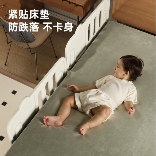 Taoniwu bed fence baby anti-fall guardrail baby bed side guardrail one side one side and one side fence anti-falling artifact piece of Qiqi style 100*50cm single-sided imported environmentally friendly PE + height adjustable + do not choose the bed type