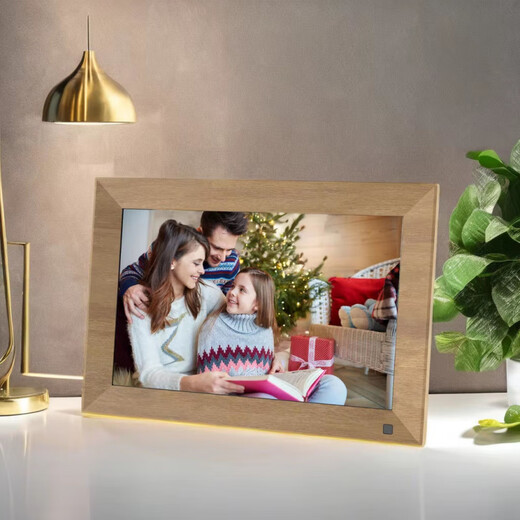 HD 10-inch IPS smart electronic photo frame photo album wifi mobile APP remote transmission of photos and video playback 10-inch white 32G memory