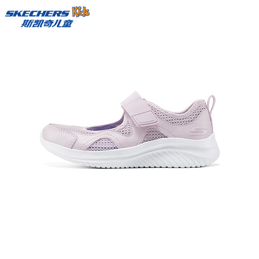 Skechers Children's Summer Breathable Mesh Lightweight Comfortable Sports Velcro Mary Jane Casual Shoes 303974L Lavender/LAV 34