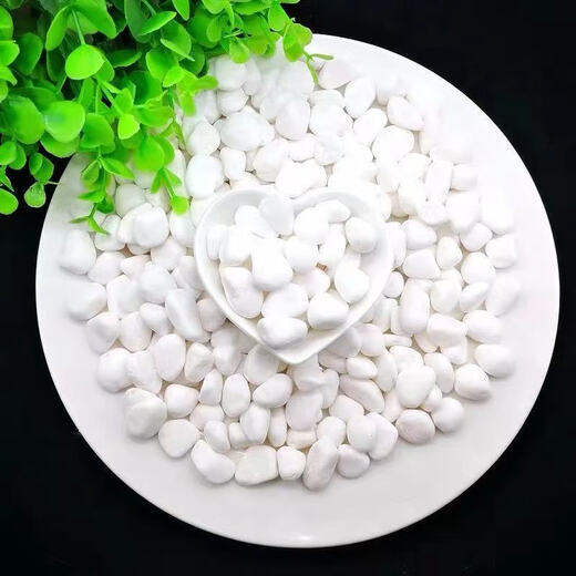 Runhuanian small white gravel succulent paving stone flower cultivation pebbles rain flower stone fish tank landscaping basin fine full white gravel 1-3mm 5 grains