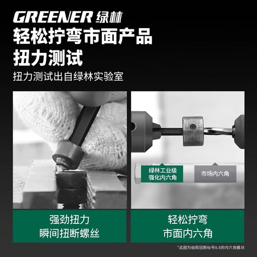 GREENER hexagonal wrench set screwdriver inner 6-corner T-shaped hexagonal hexagonal plum blossom wrench extended home use