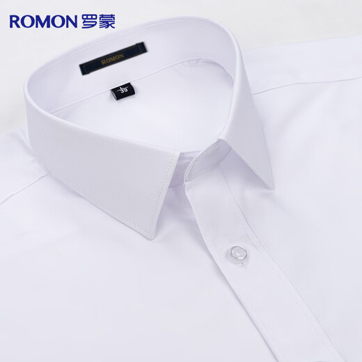 
Romon [Modal Anti-Wrinkle] Short-sleeved shirt for men in summer work business professional work formal wear white shirt men's clothing