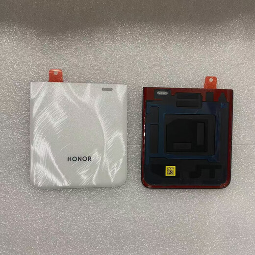 Honor Honor Magic V Flip Folding Phone Original Glass Back Cover Original Back Case Battery Cover Magic V Flip Original Lower Cover Black