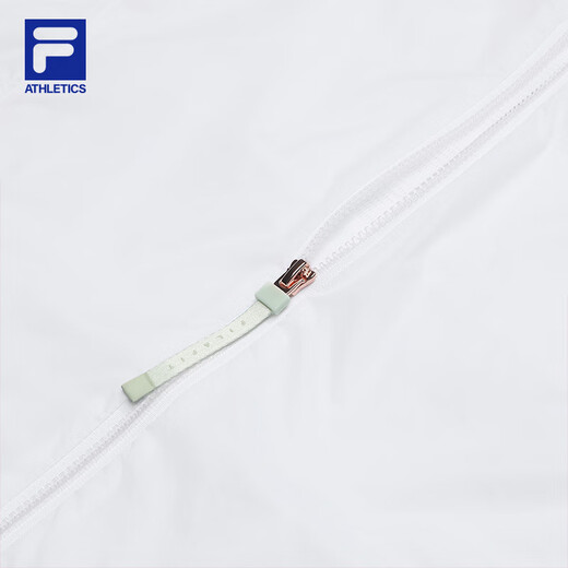FILA Oficial de la chaqueta tejida de mujeres 2025 Autumn New Fitness Sports Simple Loose Caplaed Top Jade White S 160/80a/S