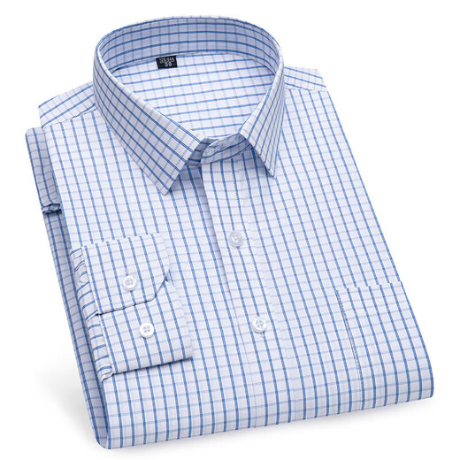 GOLDLION [anpassbar] Langarmes Hemd Shirt Herren Frühling und Sommer Neues Baumwoll-hautfreundliches Geschäft Casual Herren White Shirt 6623 38 165/84a 100-120jin [Jin ist gleich 0,5 kg]