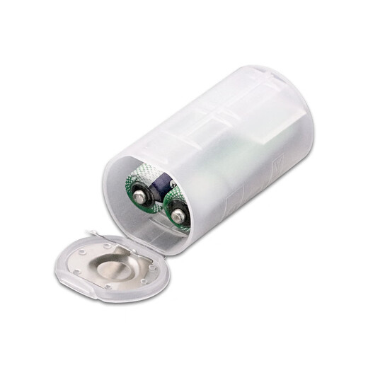 Dafuri No. 5 to No. 1/2 battery converter, No. 7 to No. 5 emergency conversion barrel, negative electrode with copper bottom, AAA to AA/C/D, No. 7 to No. 5, no metal sheet at the bottom (2 pieces)