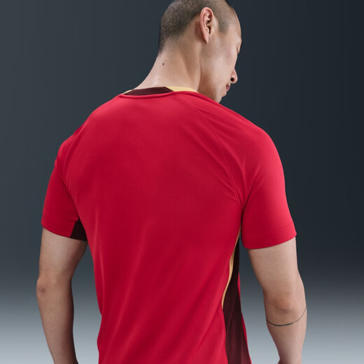 耐克（NIKE）官方2025赛季中国队男子速干足球球衣夏季新款 FZ9018 687健身红/鲜亮勃艮第酒红 M