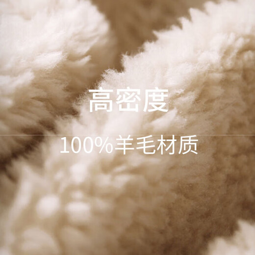 Ehangy light luxury brand regular coat for women 2025 winter new temperament commuter turtleneck lamb wool coat tribute beige S (90-110Jin Jin equals 0.5 kg)