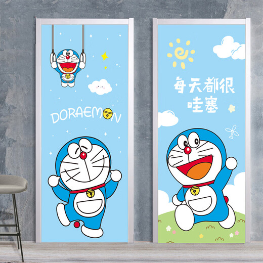 Doraemon детская спальня наклейки на дверь
