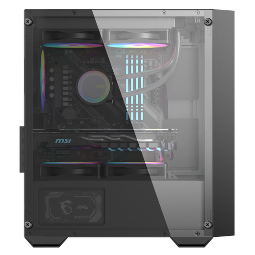 MSI Intel Core i3 12100F / RX6500XT / 7650GRE / ARC B580 Card graphique Assemblage de bureau Machine Machine E-Sports Office Design Hôte Diy Whole Machine Configuration Four: i3 12100F BOX + ARC B580