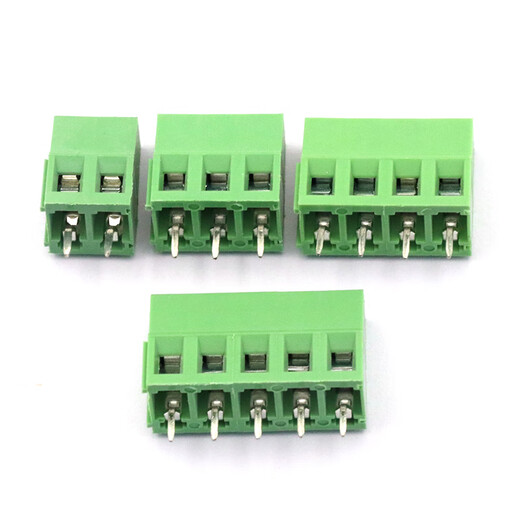 Dafuri terminal block PCB terminal screw type DG/KF128-2P/3/4/5/6/13P pitch 5.0MM splicable copper buckle KF128-4P (2 pieces)