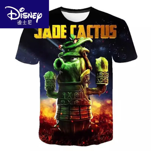 Disney's New Summer Plant vs. Zombie Cartoon Series Camiseta 3D Print para estudiantes y adolescentes de escuela primaria y secundaria TXU1342 140 Peso adecuado para niños 50-60 Jin [Jin es igual a 0,5 kg]