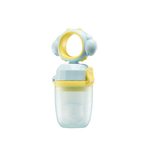 Baby food bite bag Fruit and Vegetable Silicone extrusion molar stick teether baby eating fruit supplementary utensils for home use pink without base 1 pack