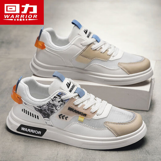 
Warrior men's shoes summer versatile mesh shoes men's breathable casual shoes men's L758N khaki gray 42
