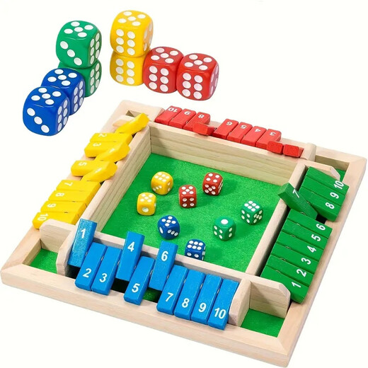 Close Box Master Digital Flop Kinderspielzeug vierseitig Brettspiel-Trinkspiele Requisiten Party Casual Funnnier Schubladen Aufbewahrung Digital Flop 640 Gramm