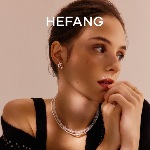 HEFANG He Fang Jewelry Starburst Earrings Elegant Simple Earrings Women's High-end Birthday Gift for Girlfriend