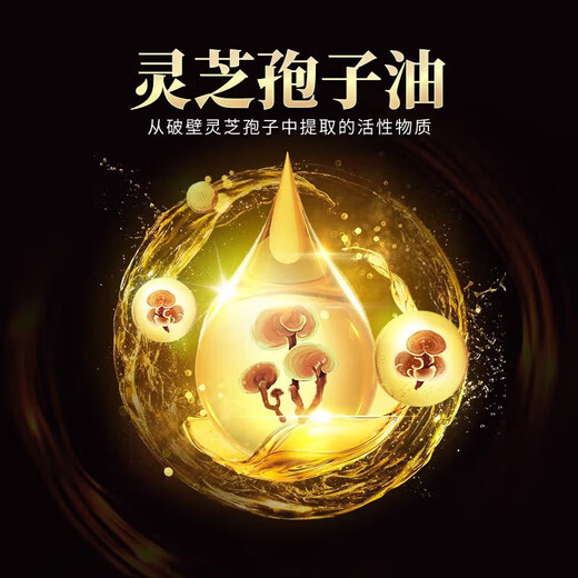 灵芝孢子油软胶囊正宗长白山破壁灵芝孢子粉蓝帽袍子油 FDA出口蓝帽 升级版高品质[一盒60粒]体验装