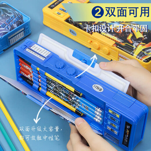 Aseblarm Transformers Password Lock Pencil Boys Cool Multifunctional High-Tech Pencil Box for Boys Primary School Students for First Grade Smart Pencil Box New Advanced Pencil Box [New Upgrade] Password Model YTF9920-Unicorn