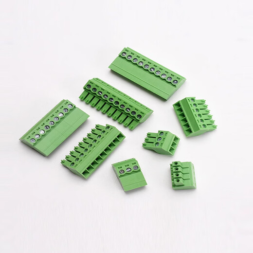 Zejie 3.5MM small spacing solder-free air butt terminal block XK15EDGRK-3.5 male and female plug 7P solder-free socket + plug