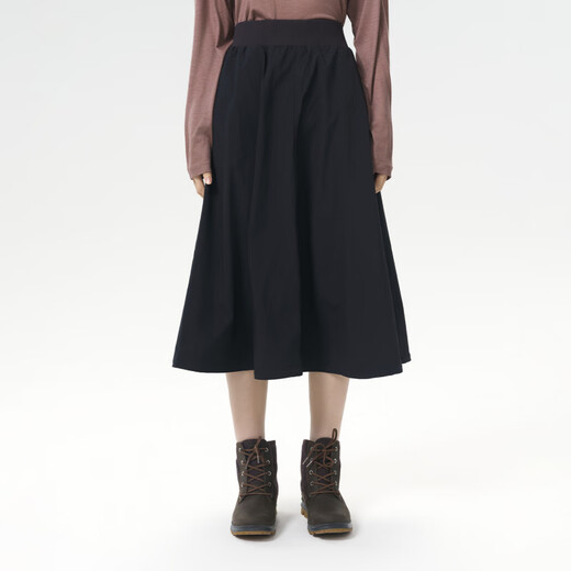 北极狐（FJALLRAVEN）女士半身裙长裙2025春夏城市户外工装裙A字伞裙102512035 555黑色 均码 A36