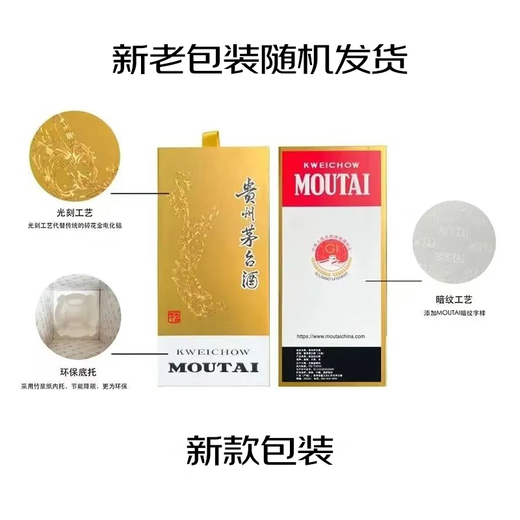 Moutai (Moutai) Feitianische Sauce-Geschmack 53 Grad 1000 ml*6 Vollkiste [Berühmter Wein Jianzhen]