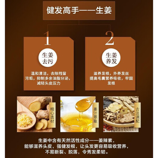 
Nanjing Tongrentang Ginger Prevention and Developing Shampoo for Hair Resilience and Long Hair Loss and Oil Control Herbal Shampoo for Men and Women 400ml 1 Bottle 400ml [Minor Hair Loss]