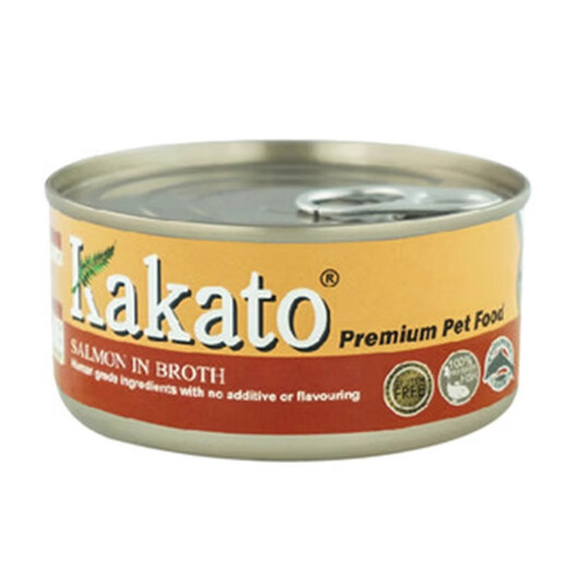 卡格（Kakato）进口猫狗主食罐头补充营养发腮增肥成幼猫通用零食湿粮 【719】吞拿鱼/紫菜70g 3罐