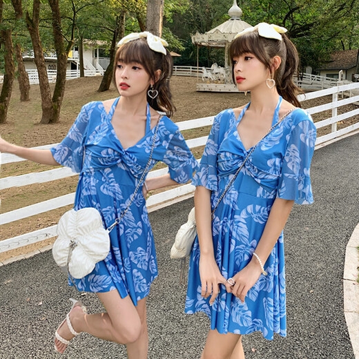 单南卫泳衣女小胸保守遮肚显瘦售完为止低价数量有限游泳池夏季泳装 9905黑色 L
