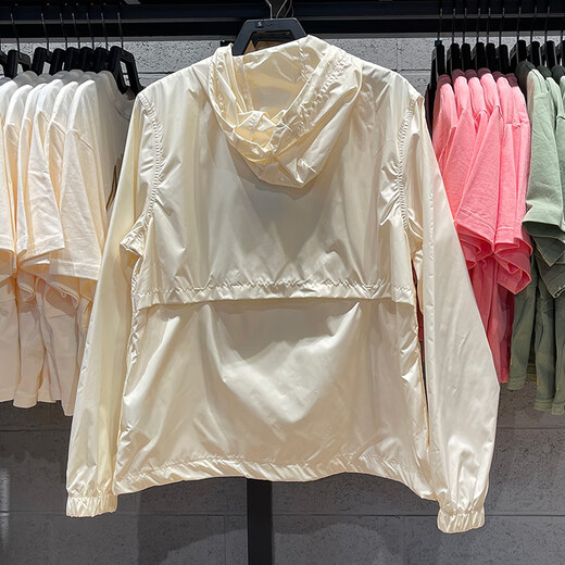 耐克（NIKE） 外套女装秋季新款运动服梭织防风连帽上衣夹克DM6180-010 DM6180-113米黄 S