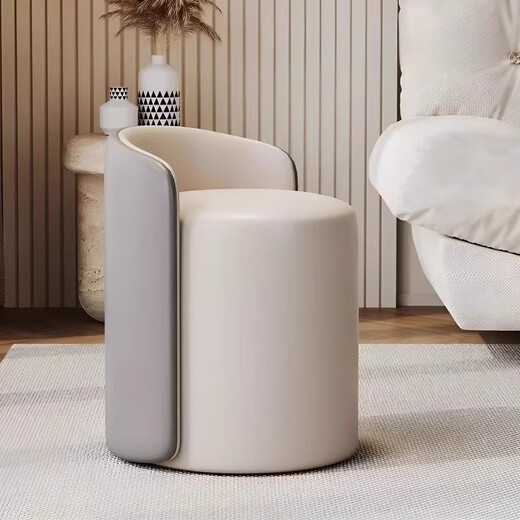 Tabouret pour la maison Utilisez des tabourets ronds simples modernes de chaussures de canapé haut de gamme tabouret de salon maquilleur de coiffeuse petite chaise cassée [360 Modèle de mise à niveau rotatif]